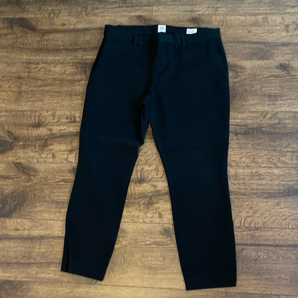GAP Skinny Ankle Black Pants, 14 EUC